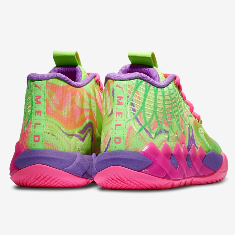 Puma MB.01 Big Kids Inverse Toxic Basketball Shoes 310438 01 - Picture 3 of 6